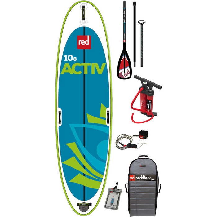 2017 Red Paddle Co 10'8 Activ inflable Stand Up Paddle Board + Bolsa, Bomba, Paddle y Correa