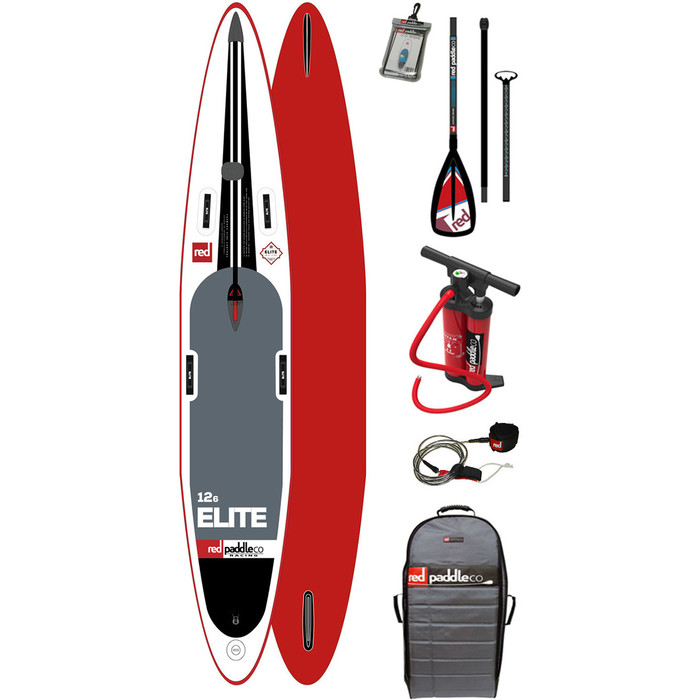 2017 Red Paddle Co 12'6 Elite inflable Stand Up Paddle Board + Bolsa Bomba de paleta y Correa
