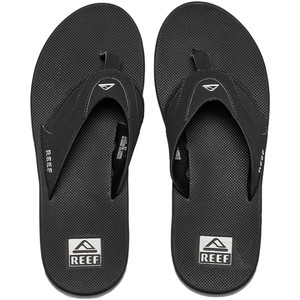 2024 Reef Fanning-slippers BLACK SILVER R2026