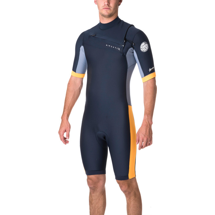 Rip Curl Aggrolite 2mm Chest Zip Spring Shorty Baixinho Wetsuit Ardsia Wsp6gm