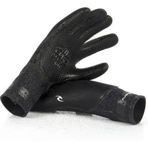2021 Rip Curl Flashbomb 5/3mm 5-vingerhandschoen Wglydf - Zwart