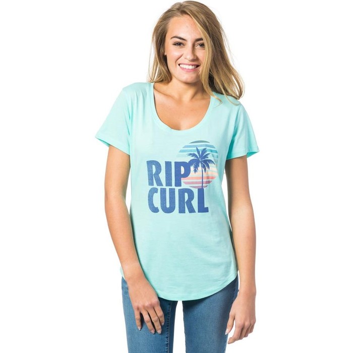 Rip Curl Damen Sun und Surf T-Shirt FROZEN GTELZ4