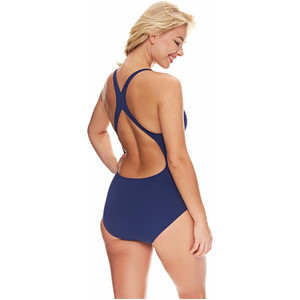 2017 Zoggs Ladies Cottesloe Flyback Swimsuit Navy 1128425
