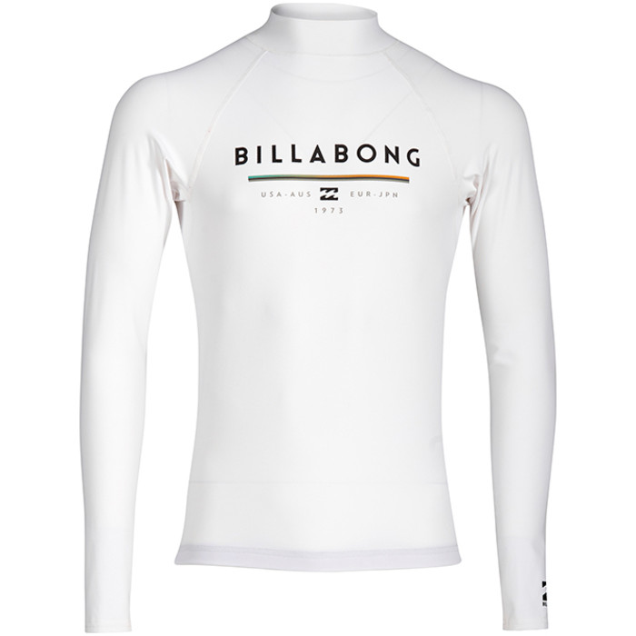 Billabong Junior Unity Long Sleeve Rash Vest WHITE H4KY02