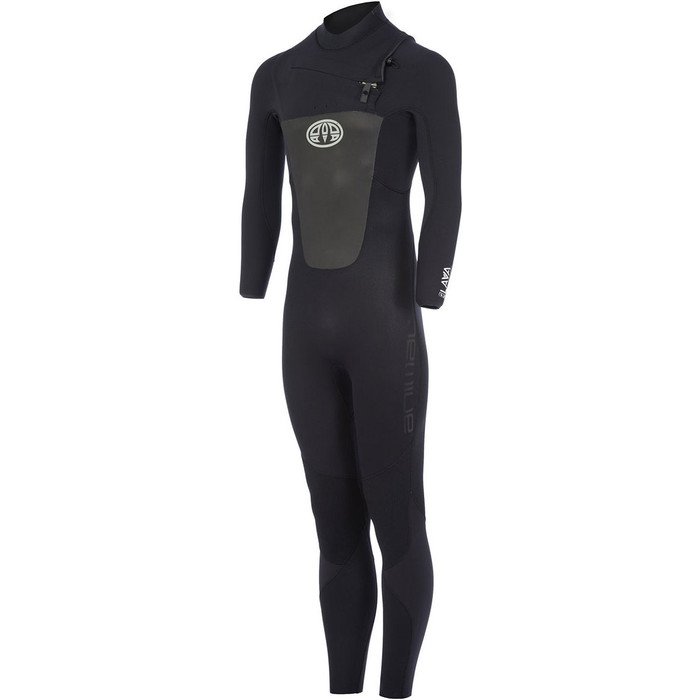 Lava Animal 4/3mm Gbs Chest Zip Wetsuit Preto Aw7wl104
