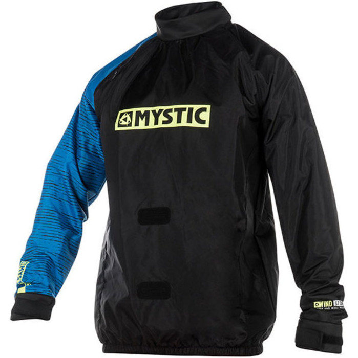 2018 Mystic Kite Windstopper Jacket Negro / Azul 140160