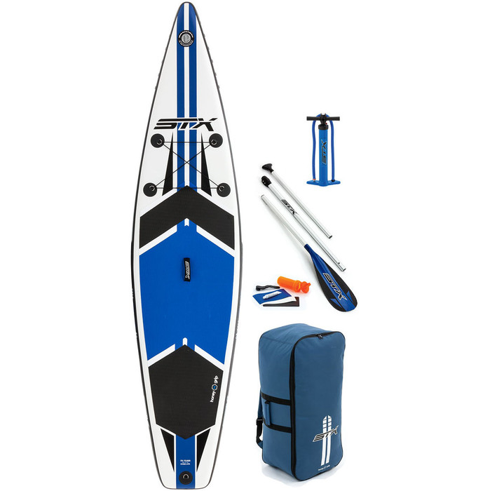 Stx 11'6 X 32 "touring Stand Up Paddle Board Gonfiabile Stand Up Paddle Board , Paddle, Borsa, Pump & Leash Blu 706