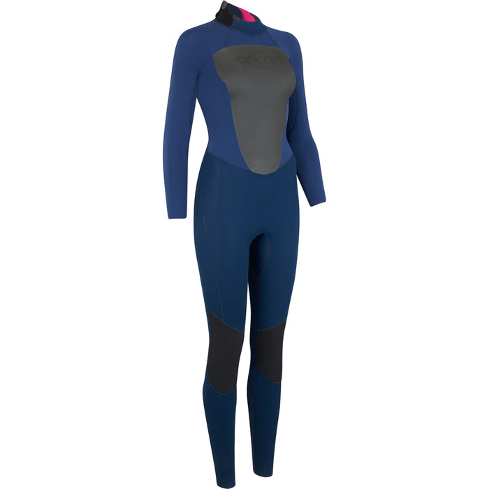 2019 Animal Womens Lava 5/4/3mm Back Zip GBS Wetsuit Navy AW9WQ301