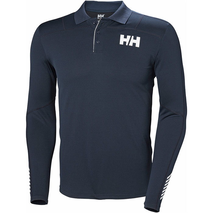 2019 Helly Hansen Lifa Active Lumire Ls Polo Navy 49332