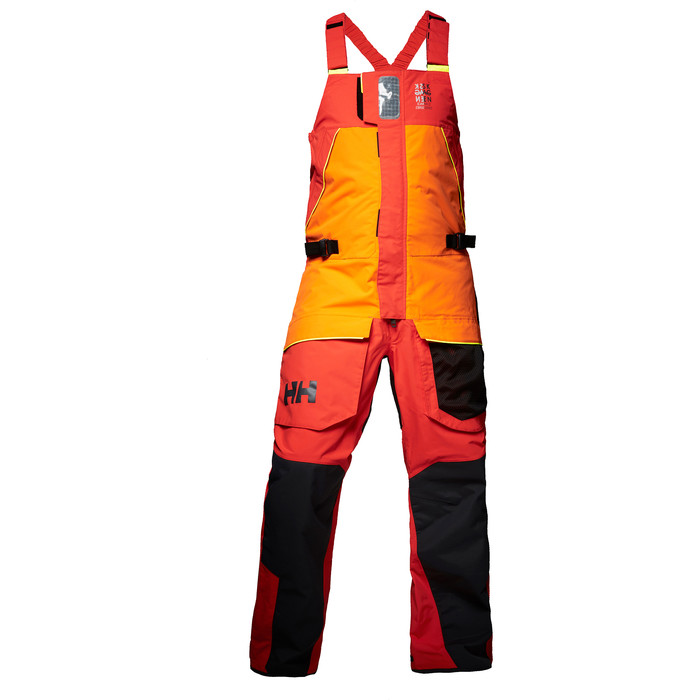 2019 Helly Hansen Skagen Offshore Bib Trousers Blaze Orange 33908