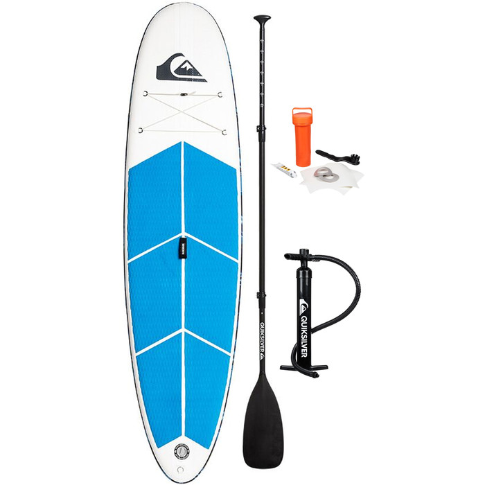 2019 Quiksilver Euroglass Isup Thor 10'6 "x 31,5" Oppustelig Stand Up Paddle Board Inc Paddle, Taske, Snor & P