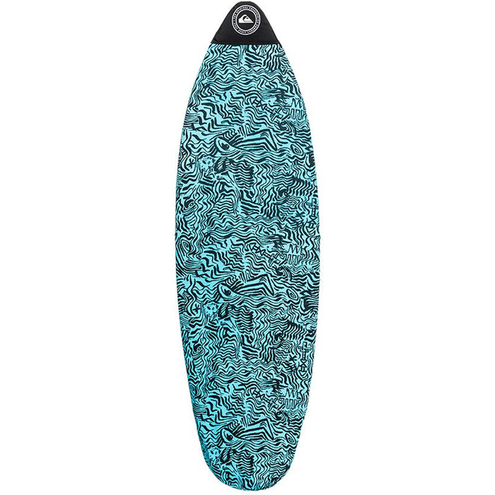 2019 Quiksilver Euroglass Shortboard Surfboard Sock 6'0 "azul Egl19qsk60