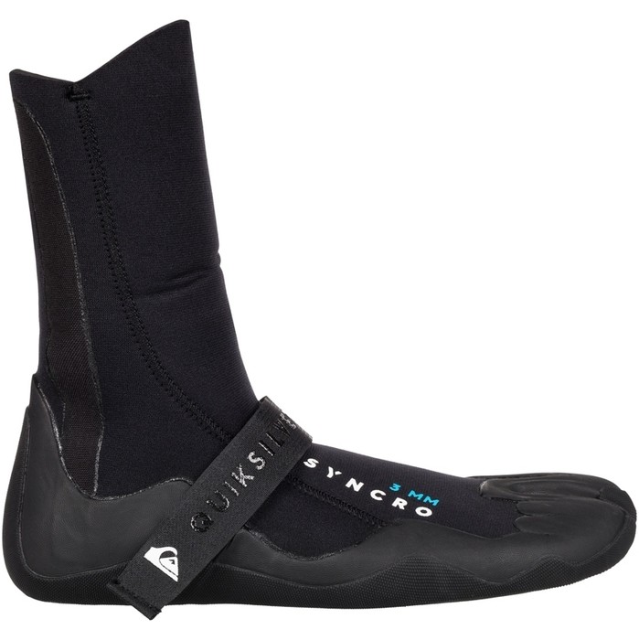 2019 Quiksilver Syncro 3mm Split Toe Wetsuit Boot Black EQYWW03010