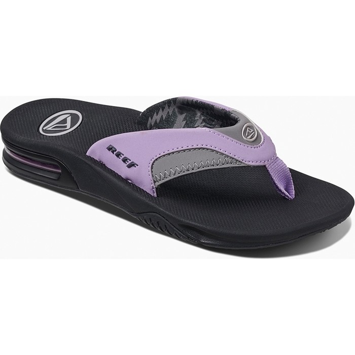 2019 Reef Womens Fanning Sandals / Flip Flops Grey / Purple RF001626