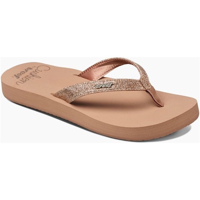 2019 Reef Womens Star Cushion Sandals / Flip Flops Almond RF001392