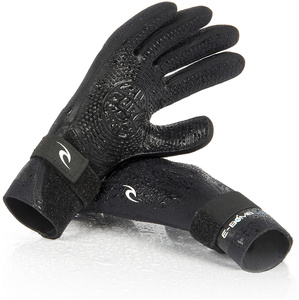 2021 Rip Curl E-Bomb 2mm 5 Finger Neoprene Gloves WGL5SE - Black