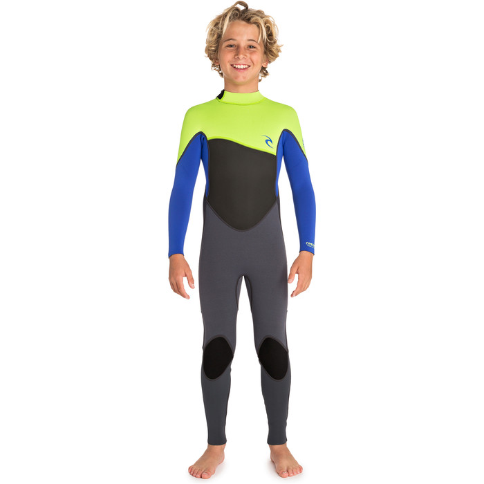 2019 Rip Curl Junior Omega 3/2mm Back Zip Wetsuit Lime WSM9TB