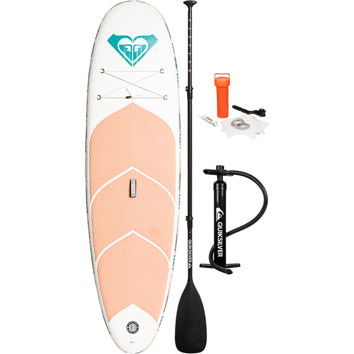 2019 Roxy Euroglass Hanalei 9'6 "gommone Sup Board Paddle Inc Paddle, Pump, Leash & Bag Eglishan19