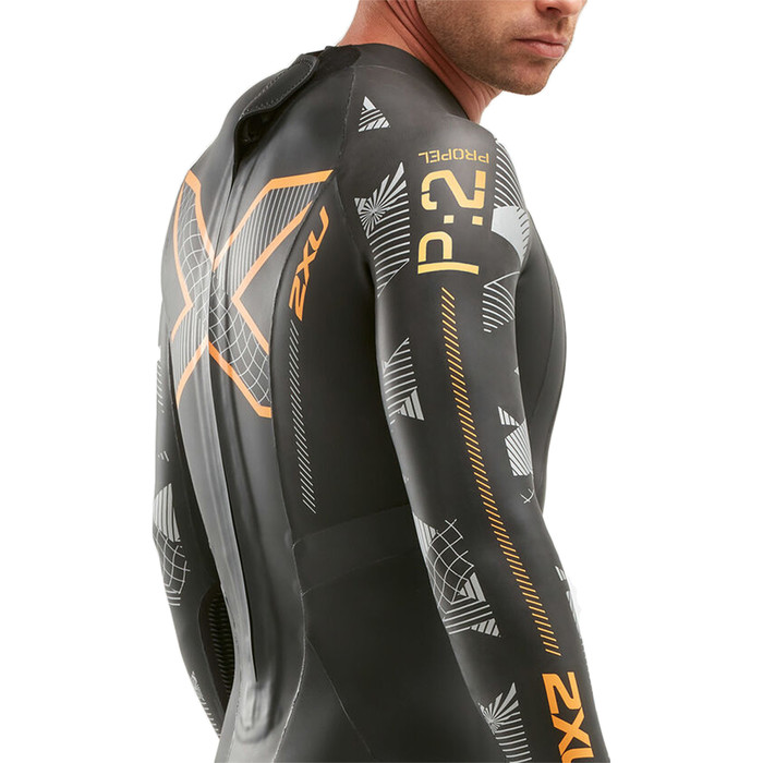 2XU Mens P:2 Propel Triathlon Wetsuit MW4990C - Black / Orange Fizz - | Watersports Outlet