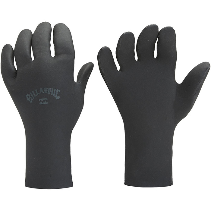 2021 Billabong Absolute 3mm 5 Finger Neoprene Gloves U4GL02 - Black