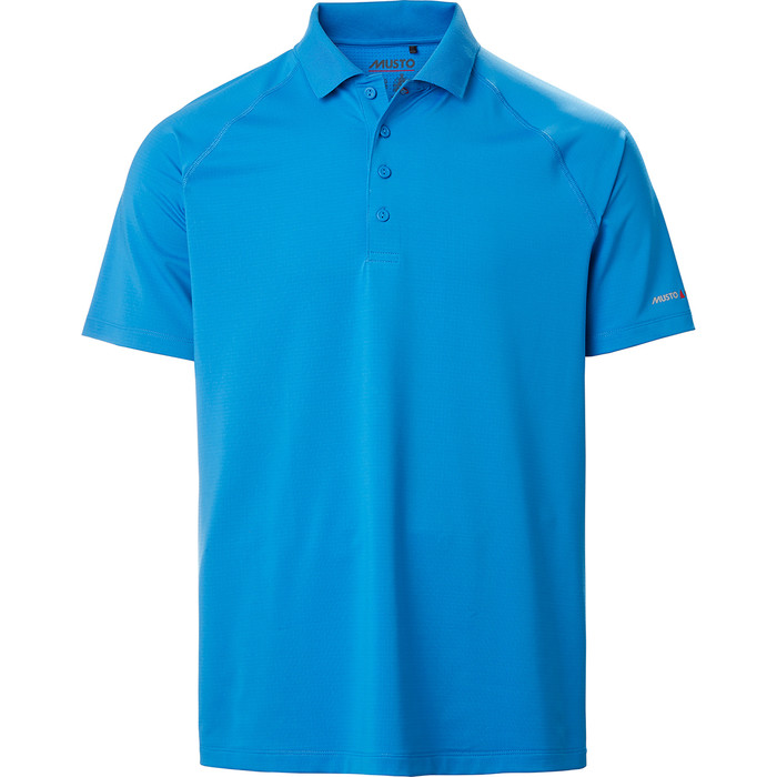 2020 Musto Mens Evolution Sunblock Short Sleeve Polo Shirt 2.0 81148 - Brilliant Blue