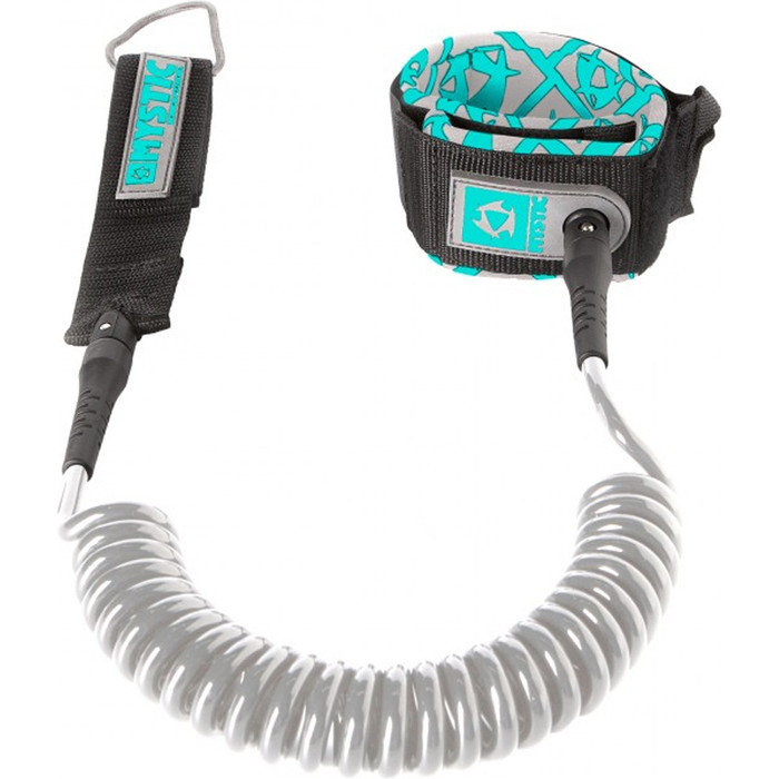 2021 Mystic 8ft Coiled Sup Leash Supcl - Gris