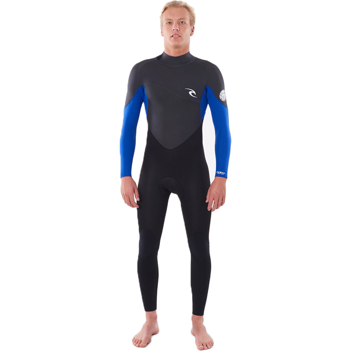 2021 Rip Curl Omega 3/2mm GBS Back Zip Wetsuit Blue WSM8LM