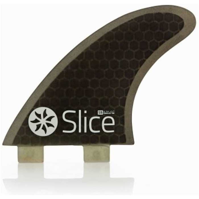 2024 Slice Ultralight Hex Core S5 FCS Compatible Surfboard Fins SLI-02 - Black