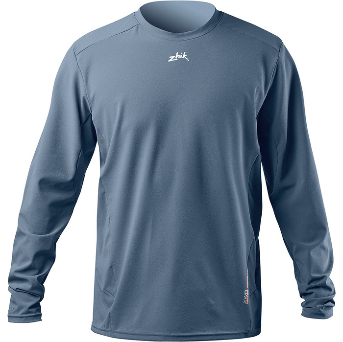 2024 Zhik Mens XWR Water Repellent Long Sleeve T-Shirt ATE0093 - Grey