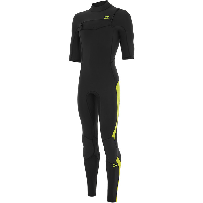 2021 Billabong Masculino Absolute 2mm Chest Zip Manga Curta Gbs Fato Wetsuit S42m65 - Limo