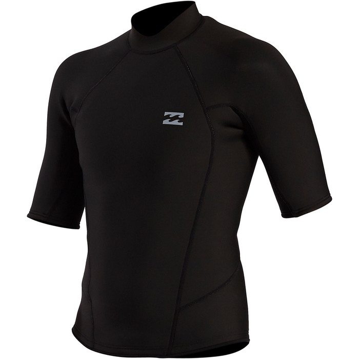 2021 Billabong Mens Absolute 2mm Short Sleeve Wetsuit Top W42M67 - Black