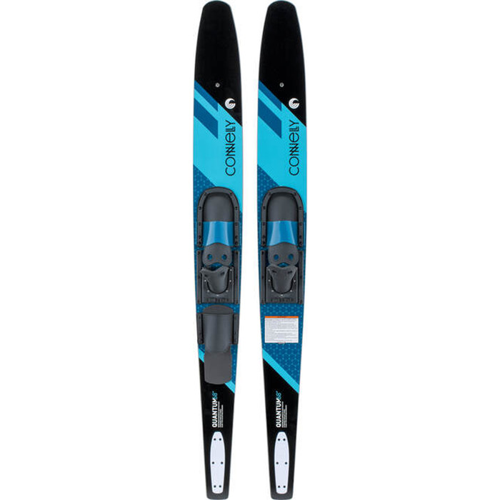 2022 Connelly Quantum Slide-Type Adjustable Combo Waterskis 61200342 - Black / Blue