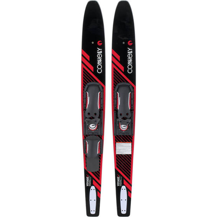 2022 Connelly Voyage Slide-Type Adjustable Combo Waterskis 61200312 - Black / Red