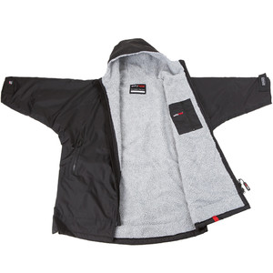 2023 Dryrobe Advance Junior Camiseta De Manga Larga Robe V3KSLSDA - Black / Gris