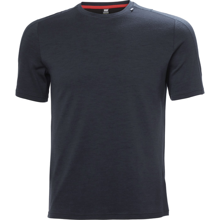 2022 Helly Hansen T-shirt Merino De Lifa Lger Hommes 48101 - Navy