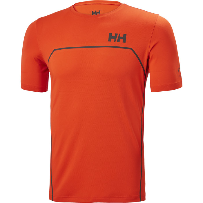 2021 Helly Hansen HP Foil Ocean T-shirt 34160 Voor Heren - Kerstomaat