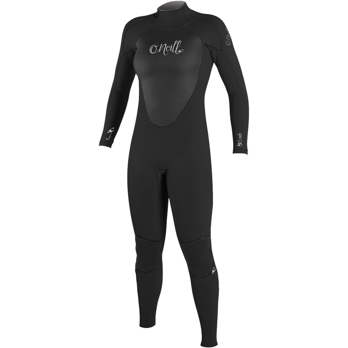 2023 O'Neill Dames Epic 4/3mm Rug Ritssluiting Gbs Wetsuit 4214 - Black