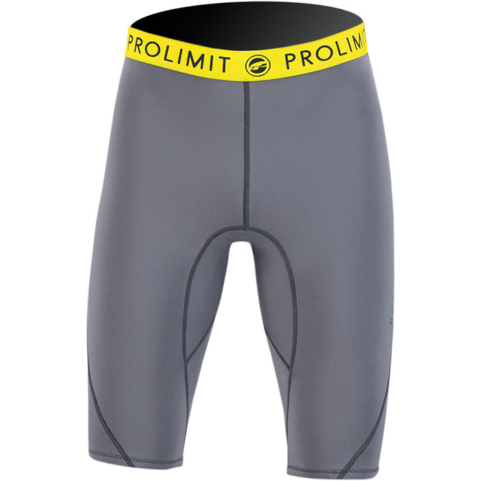 2024 Prolimit Mens Airmax 1.5mm Wetsuit SUP Shorts 14500 - Grey / Black / Yellow