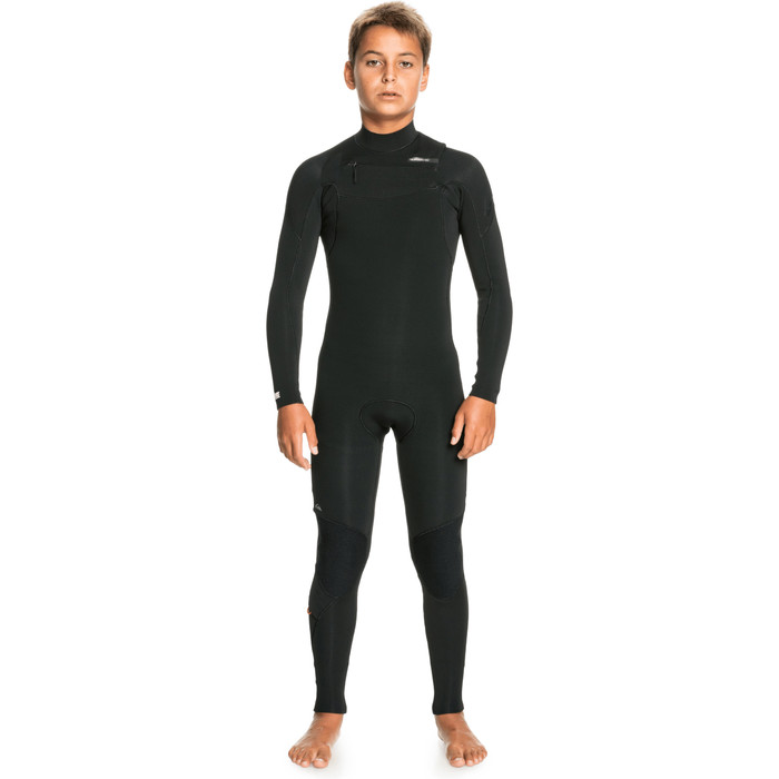 2022 Quiksilver Boys Everyday Sessions 4/3mm Chest Zip Wetsuit EQBW103067 - Black