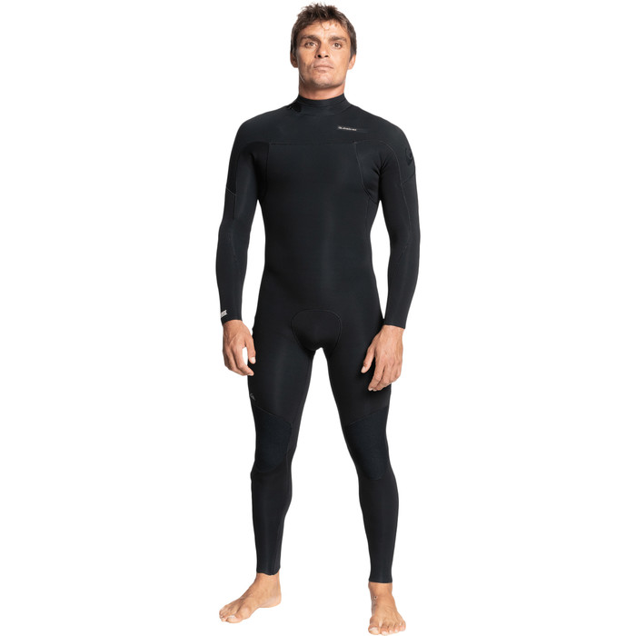 2022 Quiksilver Mens Everyday Sessions 4/3mm Back Zip GBS Wetsuit EQYW103123 - Black