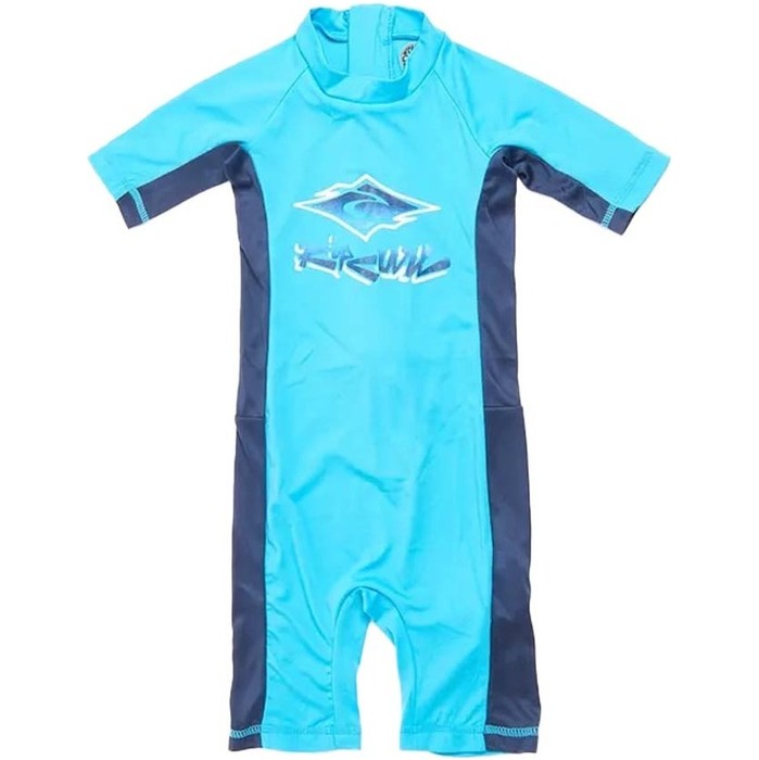 2021 Rip Curl Toddler Short Sleeve UV Sun Suit WLYYEO - Blue