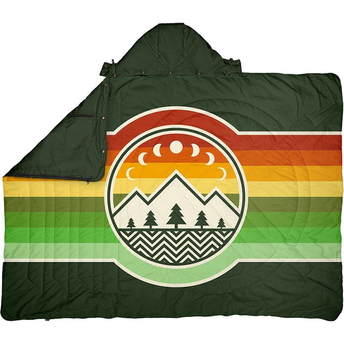 2022 Voited Recycled Ripstop Travel Blanket V20UN01BLPBT - Campvibes Treegreen