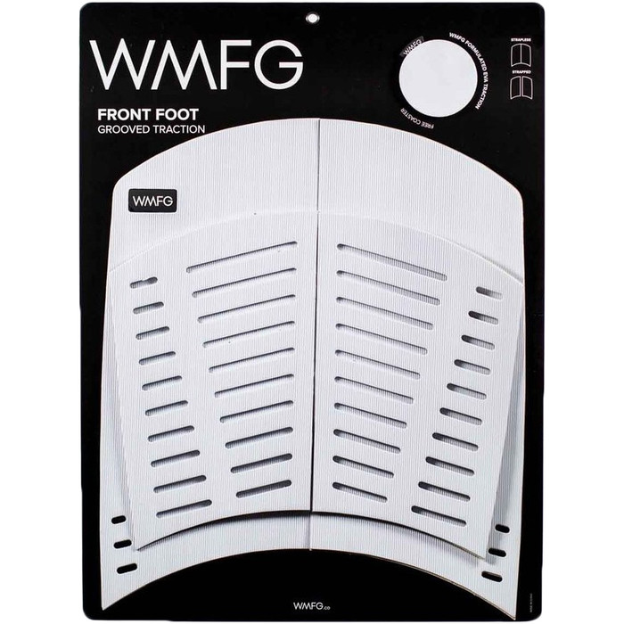 2021 Wmfg Front Foot Grooved Traction 3.0 Kiteboard Deckpad Wmtr3f - Bianco