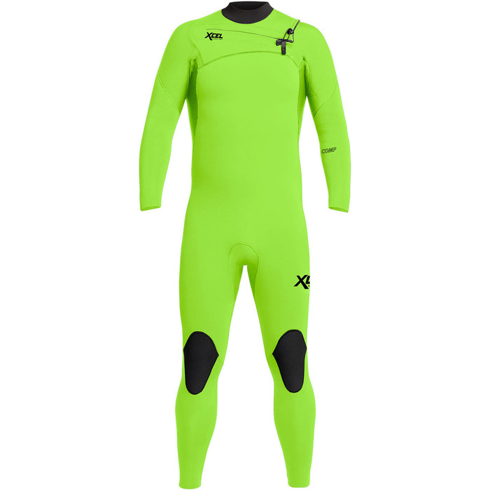 2021 Xcel Masculino Comp 3/2mm Chest Zip Mn32zx - Fluro Limo