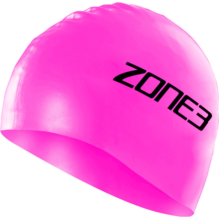 2024 Zone3 Bonnet De Bain En Silicone Sa18scap - Rose Haute Visibilit