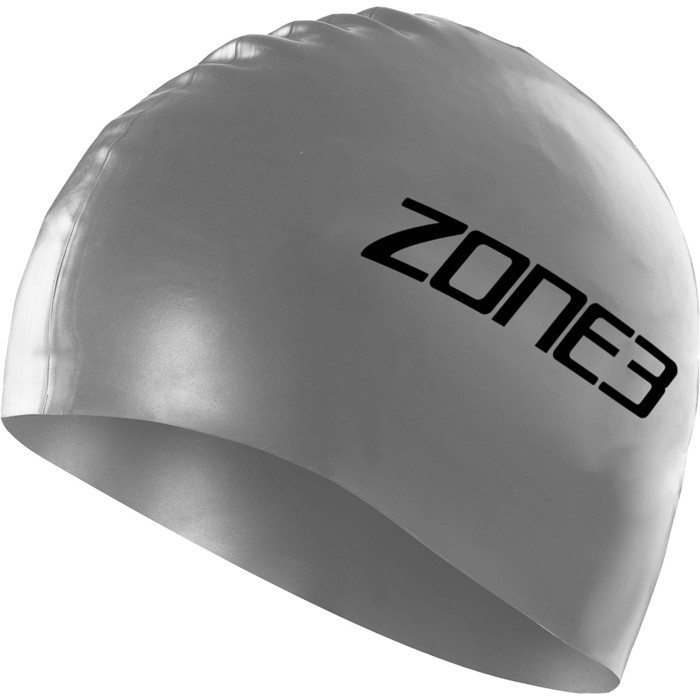 2024 Zone3 Bonnet De Bain En Silicone Sa18scap - Argent