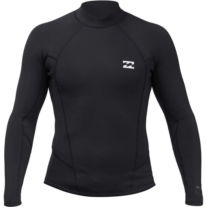 2022 Billabong Mens Absolute 2/2mm Long Sleeve Wetsuit Jacket ABYW800112 - Black
