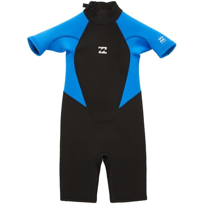 2022 Billabong Toddler Intruder 2mm Back Zip Shorty Wetsuit Z42T91 - Blue