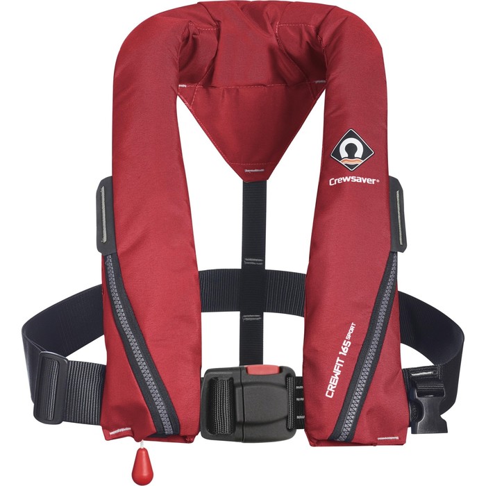 2024 Crewsaver Crewfit 165N Sport Manual Lifejacket 9710RM - Red
