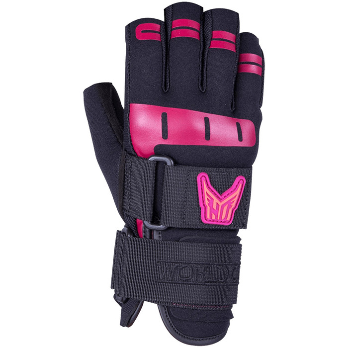 2022 Ho Sports Kvinders Verdensmesterskaber 3/4 Wakeboard Handsker 8620503 - Sort / Pink